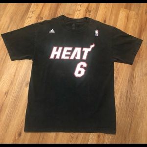 Lebron James #6 tee shirt Miami heat 2010-2014